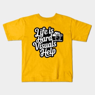 Life Is Hard Visuals Help ABA Therapist Kids T-Shirt